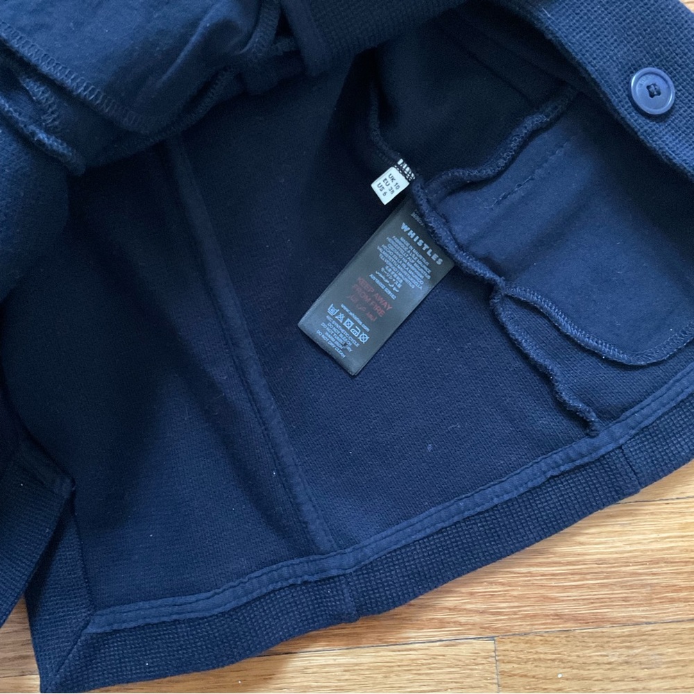 Navy Whistles sweater blazer sz 6 elevated workwear - Picture 6 of 16
